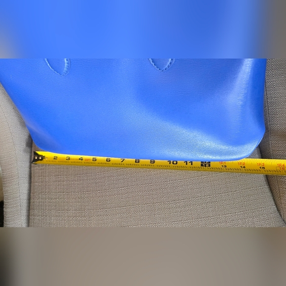 GUC Ralph Lauren Saffiano Leather Work Tote Royal Blue - Picture 2 of 10